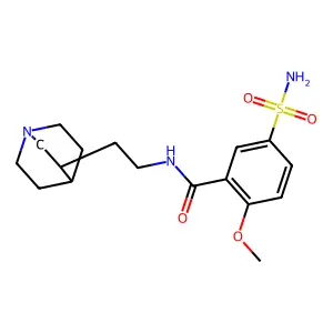 Benzamide, 2-methoxy-N-(2-(3-quinuclidinyl)ethyl)-5-sulfamoyl- structure