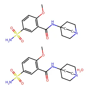 Benzamide, 2-methoxy-N-(4-quinuclidinyl)-5-sulfamoyl-, hemihydrate structure