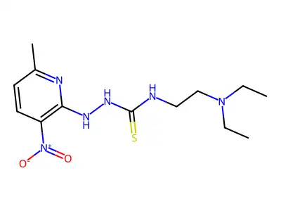 1-[2-(Diethylamino)ethyl]-3-[(6-methyl-3-nitro-2-pyridinyl)amino]thiourea structure