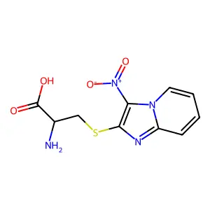 S-(3-(hydroxy(oxido)amino)imidazo[1,2-a]pyridin-2-yl)cysteine structure