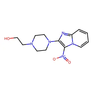 2-[4-(3-Nitroimidazo[1,2-a]pyridin-2-yl)piperazin-1-yl]ethanol structure