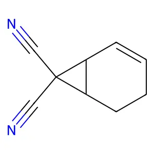 Bicyclo[4.1.0]hept-2-ene-7,7-dicarbonitrile structure