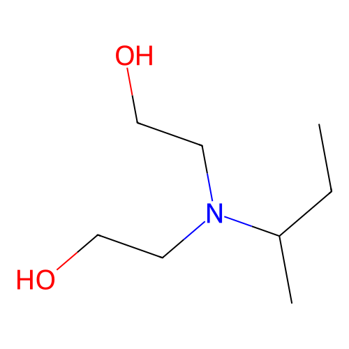 2,2'-((1-Methylpropyl)imino)bisethanol structure