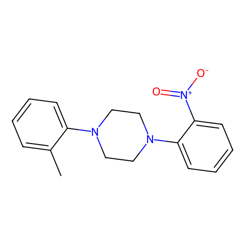 Piperazine, 1-(2-methylphenyl)-4-(2-nitrophenyl)- structure