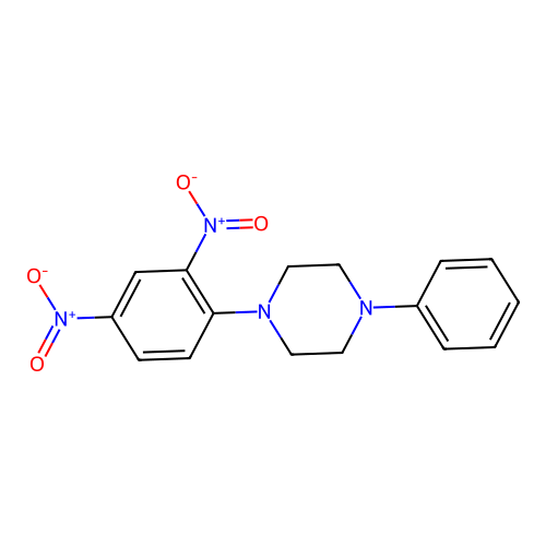 Piperazine, 1-(2,4-dinitrophenyl)-4-phenyl- structure