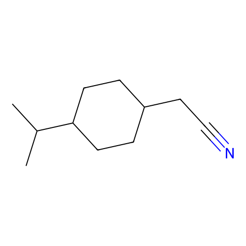 4-(Isopropyl)-cyclohexaneacetonitrile structure