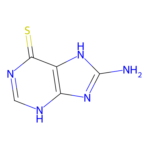 8-Amino-6-thiopurine structure