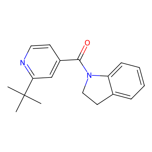 (2-tert-butylpyridin-4-yl)(2,3-dihydro-1H-indol-1-yl)methanone structure
