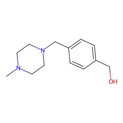 {4-[(4-Methylpiperazin-1-yl)methyl]phenyl}methanol structure