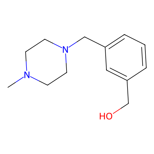 3-((4-Methylpiperazin-1-yl)methyl)benzyl alcohol structure