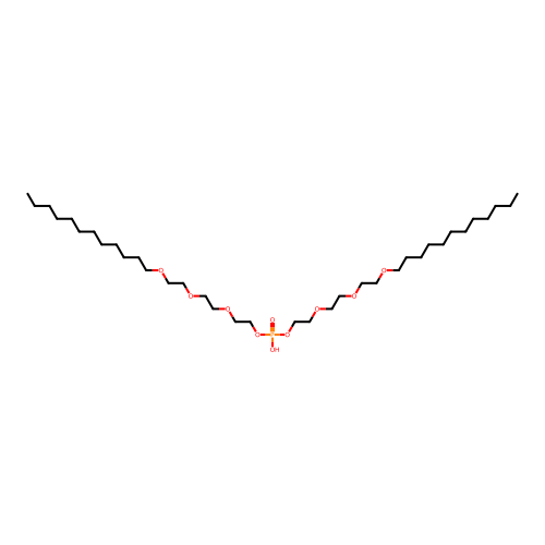 Bis(2-(2-(2-(dodecyloxy)ethoxy)ethoxy)ethyl) hydrogen phosphate structure