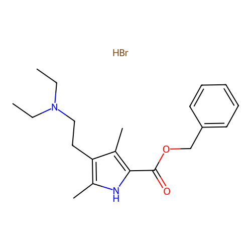 4-(2-Diethylamino-ethyl)-3,5-dimethyl-1H-pyrrole-2-carboxylic acid benzyl ester structure