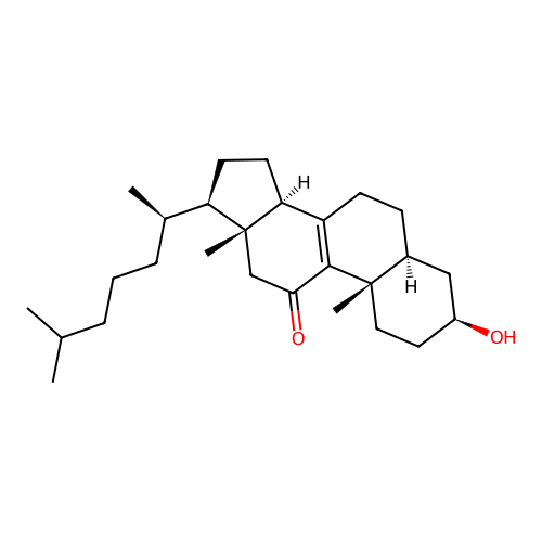 3-Hydroxycholest-8-en-11-one structure