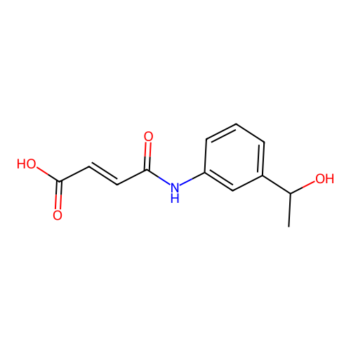 4-[3-(1-Hydroxyethyl)anilino]-4-oxobut-2-enoic acid structure