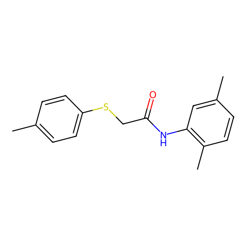 N-(2,5-dimethylphenyl)-2-[(4-methylphenyl)sulfanyl]acetamide structure
