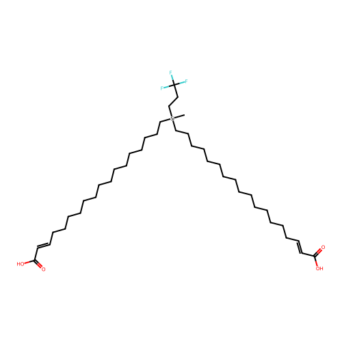 Methyl(3,3,3-trifluoropropyl)silylene dioctadecenoate structure