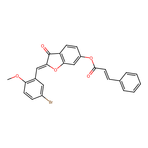 C25H17BrO5 structure