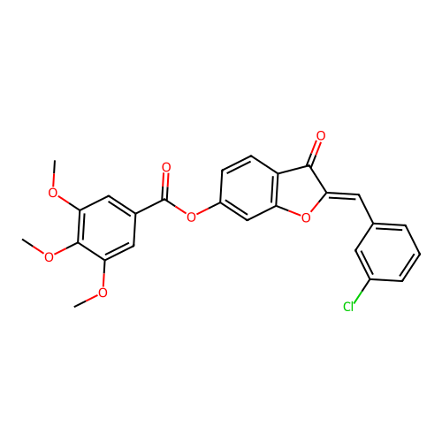 C25H19ClO7 structure
