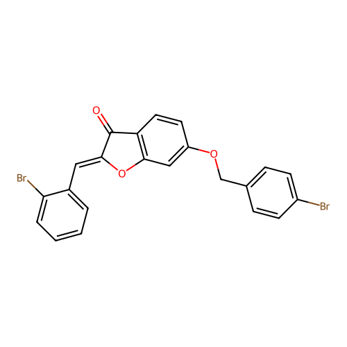 6-[(4-Bromophenyl)methoxy]-2-[(2-bromophenyl)methylene]benzo[b]furan-3-one structure