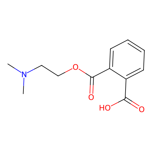 2-{[2-(Dimethylamino)ethyl]oxycarbonyl}benzoic acid structure