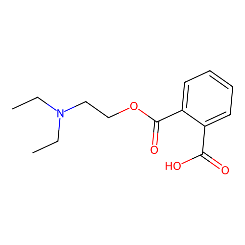 2-{[2-(Diethylamino)ethyl]oxycarbonyl}benzoic acid structure