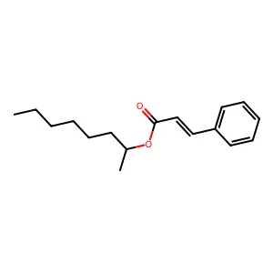 Octan-2-yl 3-phenylprop-2-enoate structure