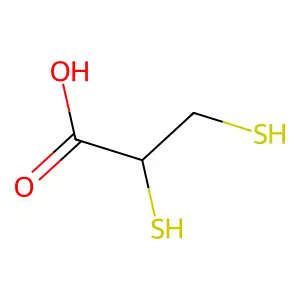 2,3-Dimercaptopropionic acid structure