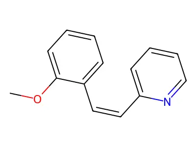 (Z)-2-(2-Methoxyphenyl)ethenyl pyridine structure