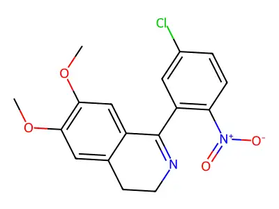 1-(5-Chloro-2-nitrophenyl)-6,7-dimethoxy-3,4-dihydroisoquinoline structure
