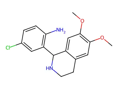 4-Chloro-2-(6,7-dimethoxy-1,2,3,4-tetrahydroisoquinolin-1-yl)aniline structure