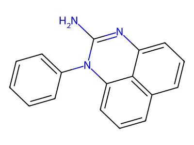 Perimidine, 2-amino-1-phenyl- structure