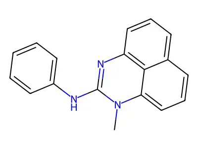 Perimidine, 2-anilino-1-methyl- structure