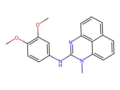 Perimidine, 2-(3,4-dimethoxyanilino)-1-methyl- structure