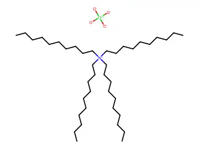 Tetrakis(decyl)ammonium perchlorate structure