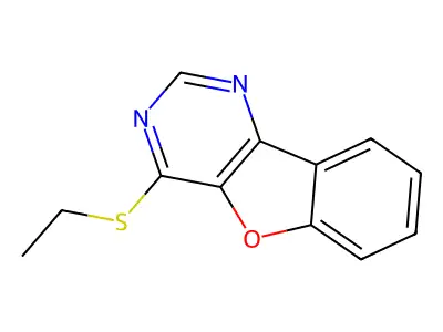 4-(Ethylthio)benzofuro[3,2-d]pyrimidine structure