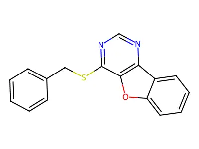 4-(Benzylthio)benzofuro[3,2-d]pyrimidine structure