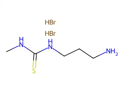 Pseudourea, 2-(3-aminopropyl)-3-methyl-2-thio-, dihydrobromide structure