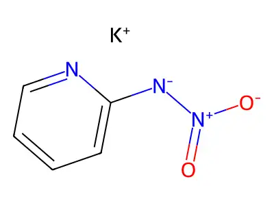 pyridine, 2-nitroamino-, potassium salt structure