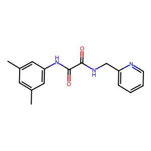 N'-(3,5-dimethylphenyl)-N-(pyridin-2-ylmethyl)oxamide structure