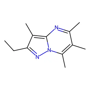 2-Ethyl-3,5,6,7-tetramethyl-pyrazolo[1,5-a]pyrimidine structure