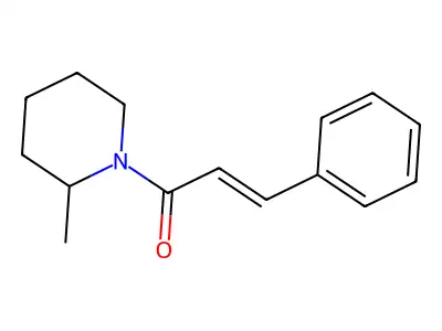 1-cinnamoyl-2-methylpiperidine structure
