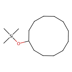 Cyclododecanol, TMS structure