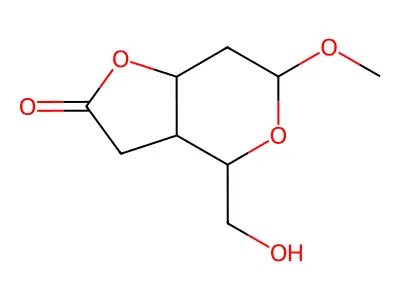 Methyl 2-deoxy-  -D-alloside 3,4-carbonate structure