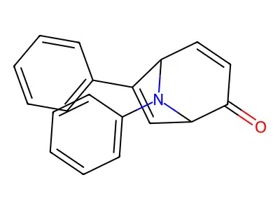 8-Azabicyclo[3.2.1]octa-3,6-dien-2-one, 6,8-diphenyl- structure