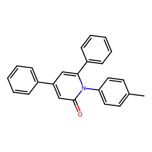 2(1H)-Pyridinone, 1-(4-methylphenyl)-4,6-diphenyl- structure