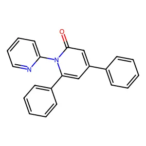 4,6-Diphenyl-1-(2-pyridyl)-2-pyridone structure