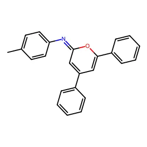 4,6-Diphenyl-2-(4-tolylimino)pyran structure