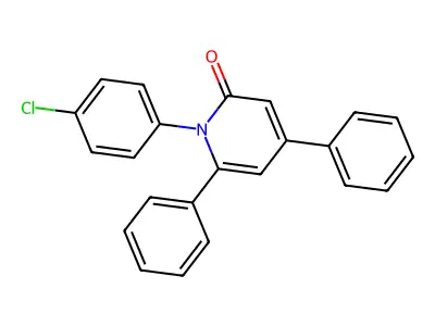 2(1H)-Pyridinone, 1-(4-chlorophenyl)-4,6-diphenyl- structure
