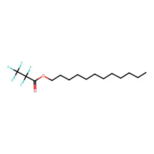 Pentafluoropropionic acid, dodecyl ester structure
