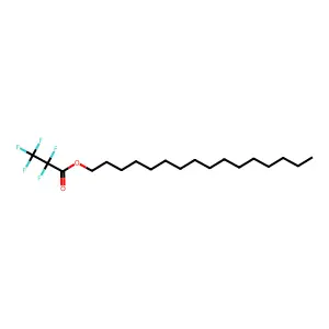Pentafluoropropionic acid, hexadecyl ester structure